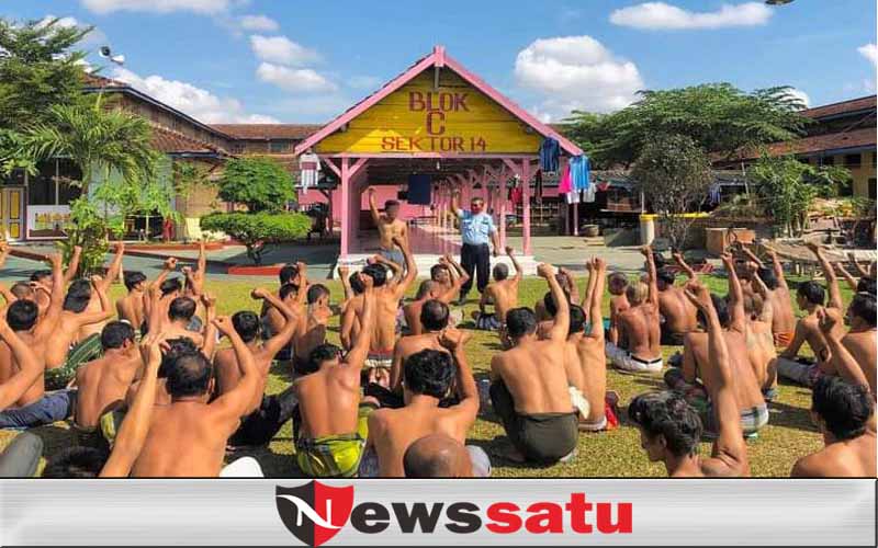 Berjemur Tradisi Baru WBP Lapas Kelas IIA Pamekasan Dimasa Pandemi