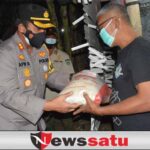 Kapolres Pamekasan bersama Dandim 0826 Pimpin Patroli Skala Besar dan bansos Slum Area