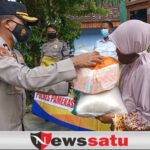 Wujud Kepedulian Polri, Kapolres Pamekasan dan Jajaran Geber Bakti Sosial Warga Kurang Mampu