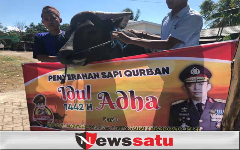 Kapolri Listyo Sigit Kirim Hewan Kurban Sapi ke Nurut Taqwa Bondowoso