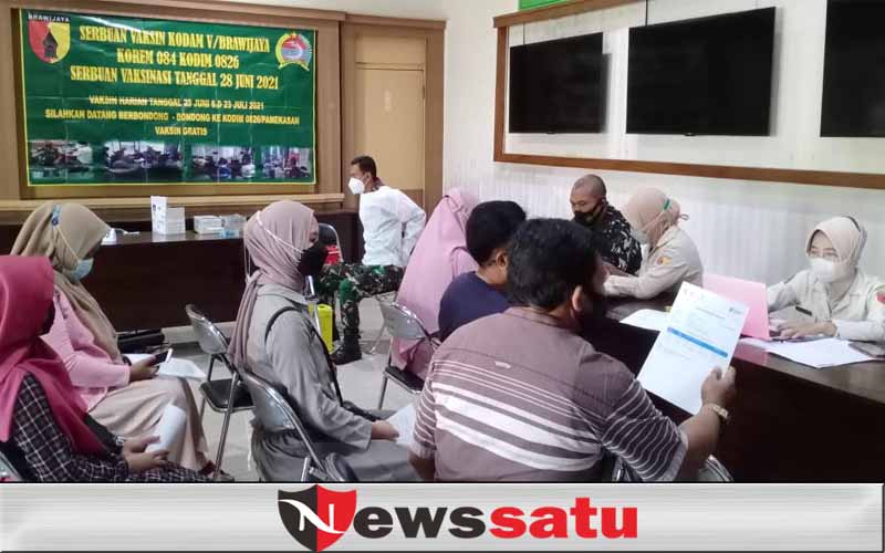 Kodim 0826 Pamekasan Berhasil Vaksinasi Segenap Prajurit dan Keluarga Besarnya