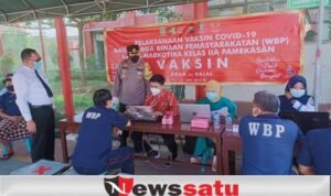 Pelaksanaan Vaksinasi Melalui Gerai Vaksin Presisi Door To Door Dipantau Kapolres Pamekasan