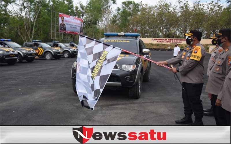 Polres Pamekasan Serahkan Bansos 52 Ton dari Pemerintah kepada Masyarakat