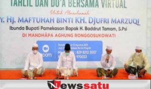 Doa Bersama Secara Virtual di Pamekasan, untuk Ibunda Bupati H Baddrut Tamam