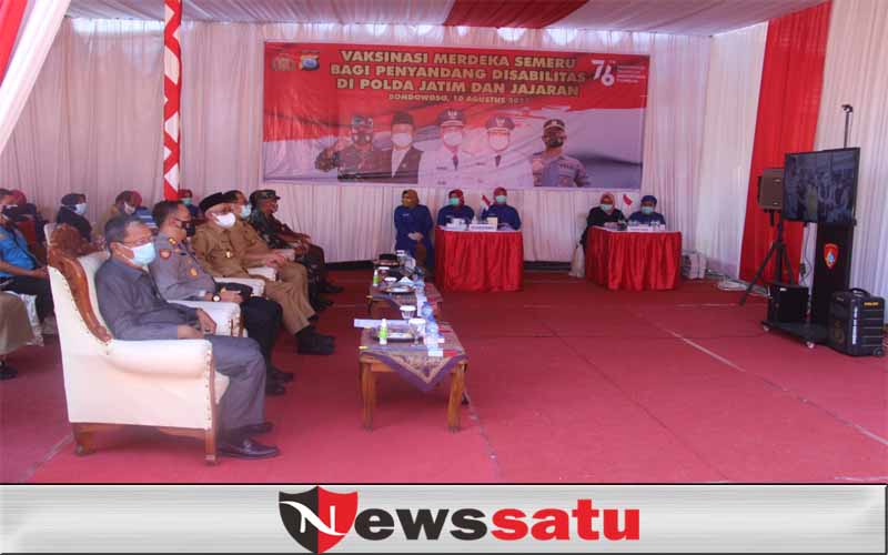 Gelar Vaksinasi Penyandang Disabilitas, Wabup Irwan Apresiasi Polres Bondowoso