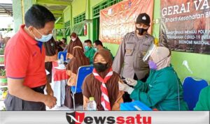 Gerai Vaksin Polres Pamekasan, Vaksinasi Santri di Ponpes Sabilul Ihsan