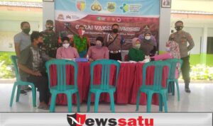Guna Tingkatkan Herd Immunity, Polsek Menggelar Vaksinasi Covid-19