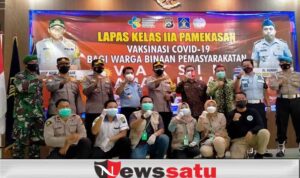 Kapolres dan Dinkes Pantau Vaksinasi Ratusan WBP Lapas Kelas IIA Pamekasan