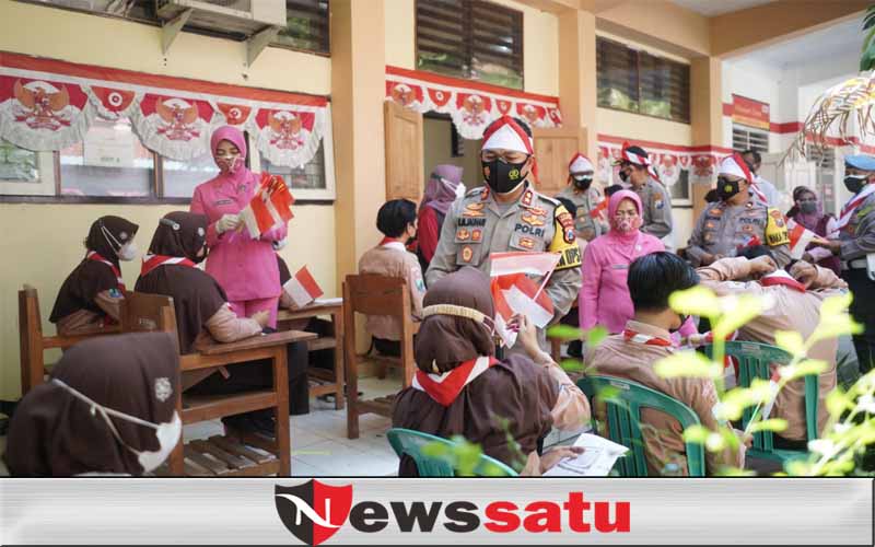 Polres Kota Probolinggo Laksanakan Vaksinasi Ratusan Pelajar
