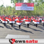 Polres Pamekasan Apel Gerakan Kebangsaan, Polda Jatim Tebar 76000 Bendera Merah Putih