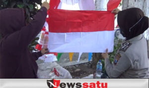 Sambut Kemerdekaan RI Ke-76, Polres Bondowoso Borong Ribuan Bendera Merah Putih