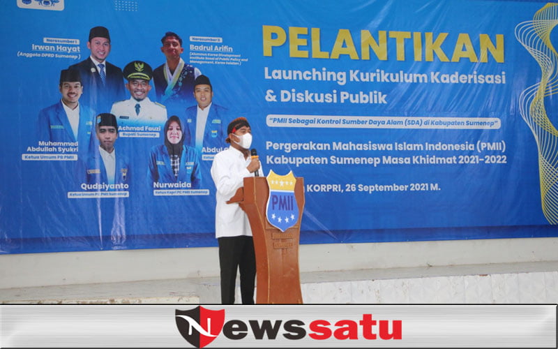 Bupati Fauzi Hadiri Pelantikan PC PMII Sumenep