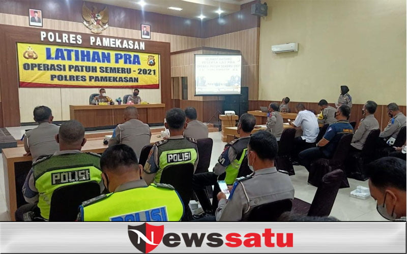 Latihan Pra Ops Patuh Semeru 2021, Upaya Kuatkan Teknis Personil Polres Pamekasan