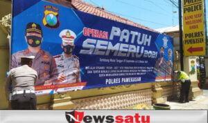 Masifkan Sosialisasi Ops Patuh Semeru 2021, Satlantas Pamekasan Pasang Banner, Spanduk dan Baliho
