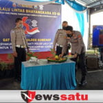 Polres Sumenep Lakukan Pemotongan Tumpeng, Peringati Hari Lalu Lintas Ke-66