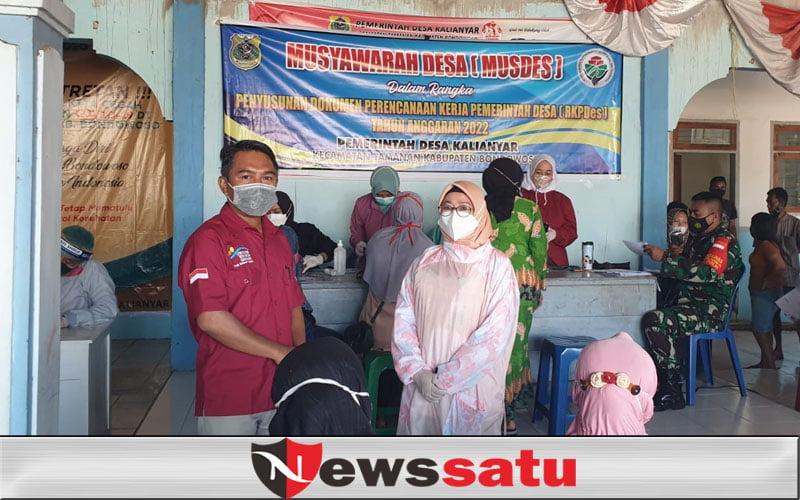 Satgas Kecamatan Tamanan Gandeng Pendamping PKH Lakukan Vaksinasi Covid 19