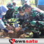 Satgas TMMD dan CDK Wilayah Sumenep Tanam Mahoni, Gugah Warga Lestarikan Alam di Pamekasan
