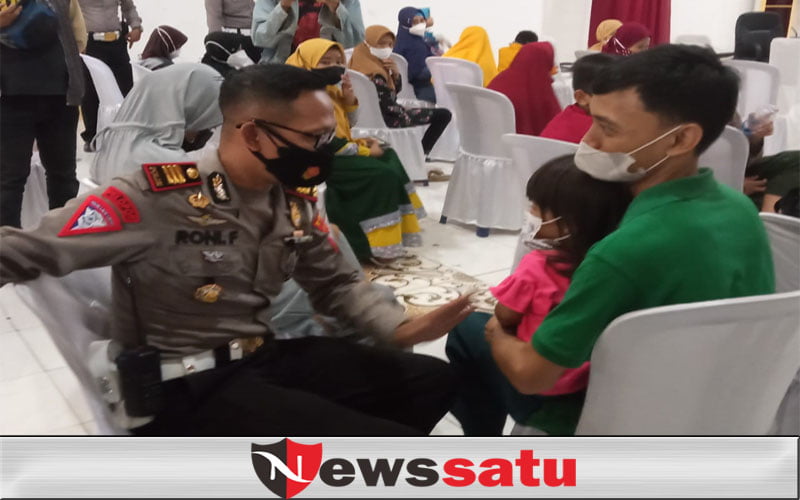 Sebanyak 59 Anak Asuh Dapat Bantuan Di HUT Lalu Lintas Bhayangkara ke 66