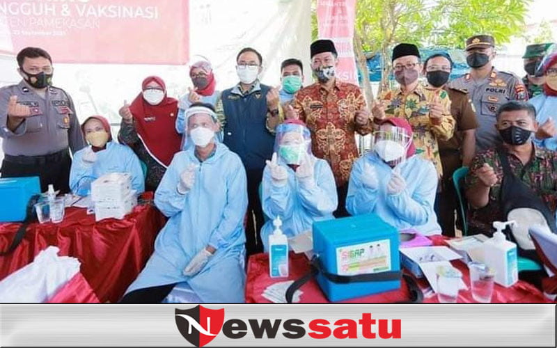 Sehari Pemkab Vaksinasi 1068 Orang, Harapkan Ekonomi Pamekasan Pulih