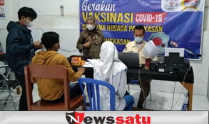 Serbuan Vaksinasi Kodim 0826 Sasar Pelajar SMK Bina Husada Pamekasan