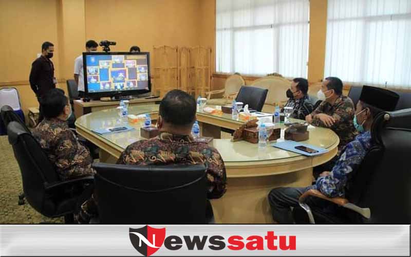 Support Aksi Pencegahan Korupsi Nasional, Wabup OKI Ikuti Launching Sinergitas Pengelolaan MCP dan Rakorwasdas 2021