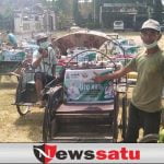 Becak Tradisional Bercorak MTQ Jatim, Siap Layani Pelesiran Kota Pamekasan