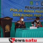 Bupati Fauzi Hadiri Pengukuhan dan Penguatan Pokja Bunda PAUD 2021