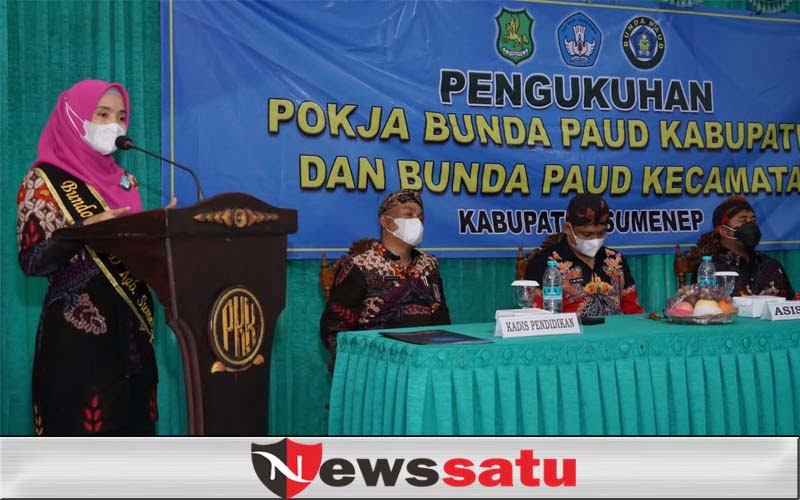 Bupati Fauzi Hadiri Pengukuhan dan Penguatan Pokja Bunda PAUD 2021