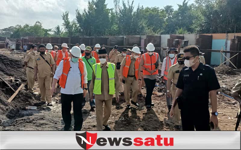 Bupati dan Wabup Tinjau Pembangunan Pasar Induk Yang Telan 3 Miliar