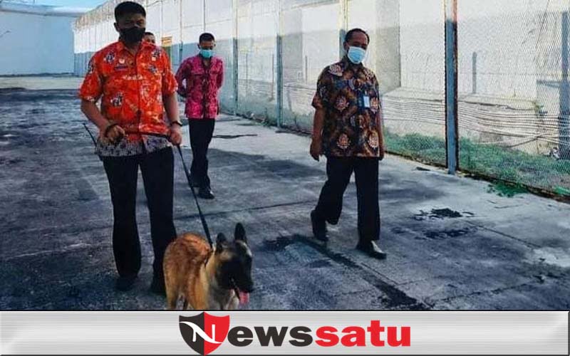 Deteksi Dini dari Barang Terlarang di Lorong dan Tembok, Lapas Narkotika Pamekasan Kerahkan Tim K-9
