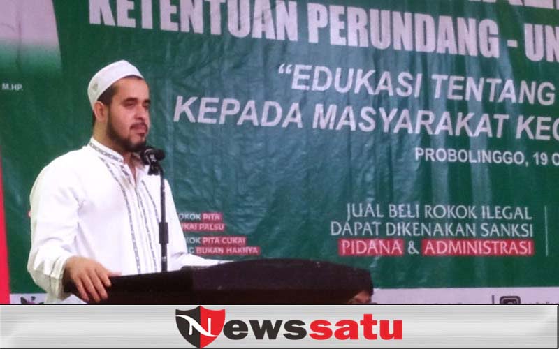 Jelang Hari Santri Walikota Probolinggo Sosialisasi Undang-Undang Rokok Ilegal