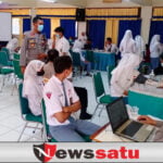 Percepat Kekebalan Komunitas, Polres Gelar Gerai Vaksinasi di Sekolah