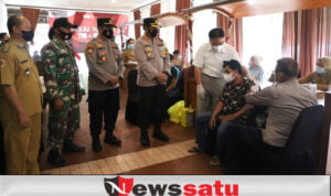 Percepat Vaksinasi Polres Mojokerto Jemput Bola di Kawasan Wisata