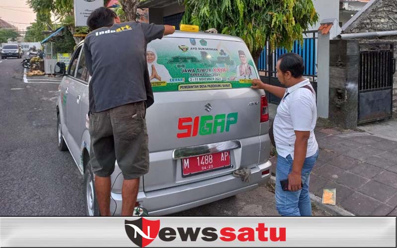 Tak Mau Ketinggalan, Mobil Sigap Desa Juga Promosi Kesuksesan MTQ Jatim di Pamekasan