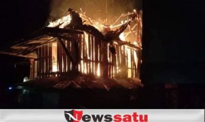 Diduga Akibat Konsleting Listrik, Rumah Warga Serigeni Lama Hangus Ditilap Sijago Merah