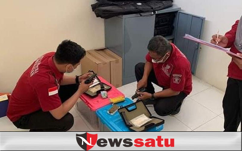 Kuatkan Deteksi Dini Gangguan, Tim Lapas Narkotika Kelas IIA Cek Senpi dan Amunisi