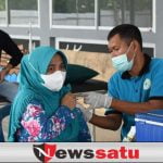 Mudahkan Warga, Dinkes OKI Gelar Vaksinasi di Taman Kota
