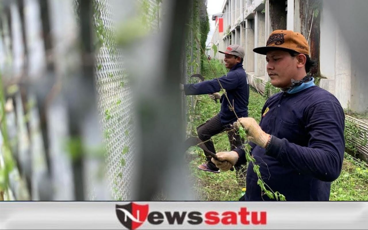 Pastikan Hunian Nyaman, Branggang Lapas Narkotika Kelas IIA Pamekasan Disterilkan