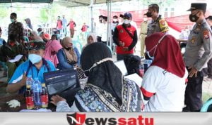 Perusahaan Rokok Ini, Gelar Vaksinasi Terpadu Polres di Ponpes Al-Abror