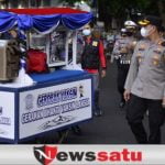 Polres Kota Probolinggo Gelar Kegiatan Gerobak Vaksin Di Pasar Baru