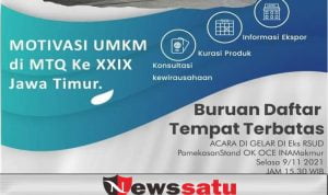 Upaya Pemulihan Ekonomi, Ok Oce Buka Ruang Motivasi UMKM di Pameran UMKM MTQ Jatim