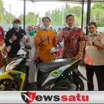 Gerai Vaksinasi OKI Sehat di Serbu, Undian Berhadiah Sepeda Motor