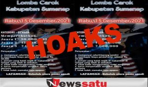 Hoaks, Pamflet Lomba Carok Kabupaten Sumenep