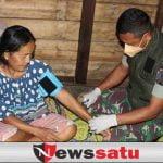 Ketika Prajurit TNI Door to Door Vaksinasi Warga Hingga Malam Hari