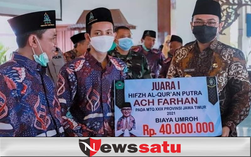Pemkab Pamekasan Serahkan Hadiah Umroh dan Reward untuk Pemenang MTQ XXIX