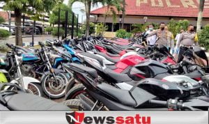 Puluhan Motor Diamankan Polres Sumenep Jelang Pergantian Tahun Baru 2022