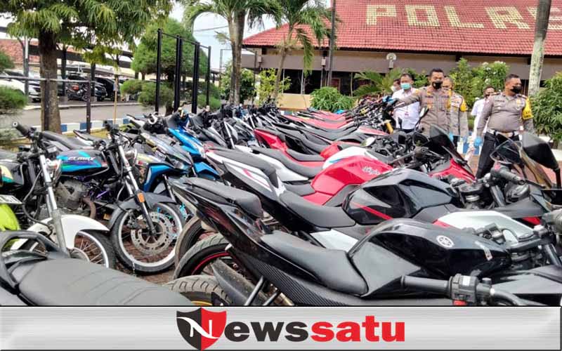 Puluhan Motor Diamankan Polres Sumenep Jelang Pergantian Tahun Baru 2022