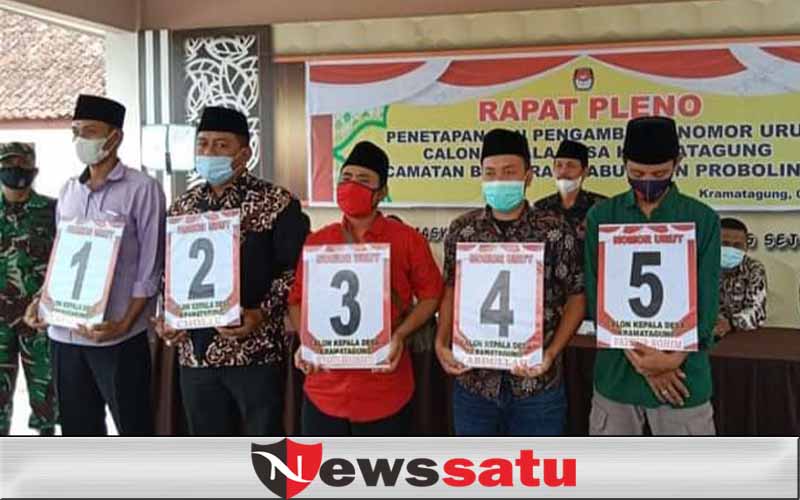 5 Cakades Kramat Agung Lakukan Pengambilan Nomor Urut, Ini Hasilnya