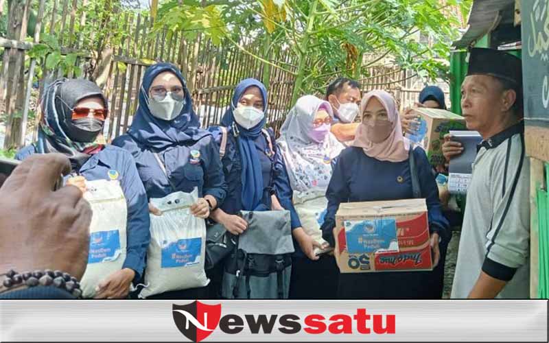 Garnita Nasdem Sambangi Rumah Warga Jrebeng Wetan Tidak Layak Huni