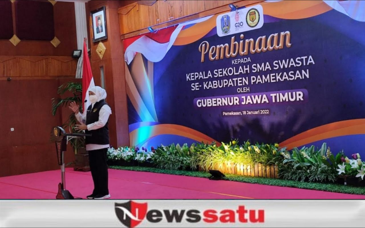 Ini Arahan Gubernur Jatim Kepada Kepala SMA se Pamekasan